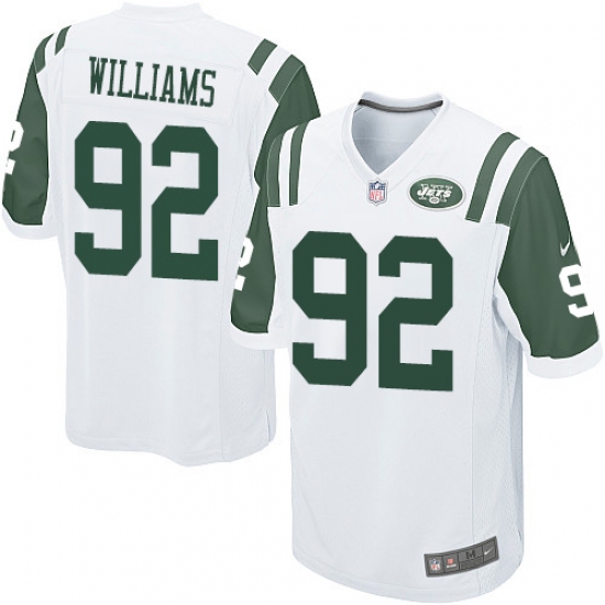 Men's Nike New York Jets #92 Leonard Williams Game White NFL Jersey - Ujersey