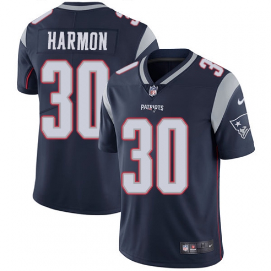 Men's Nike New England Patriots #30 Duron Harmon Navy Blue Team Color Vapor Untouchable Limited Player NFL Jersey - Ujersey