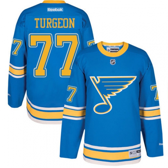 Youth Reebok St. Louis Blues #77 Pierre Turgeon Authentic Blue 2017 Winter Classic NHL Jersey - Ujersey