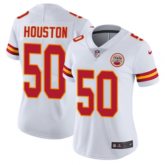 Women's Nike Kansas City Chiefs #50 Justin Houston Elite White NFL Jersey - Ujersey