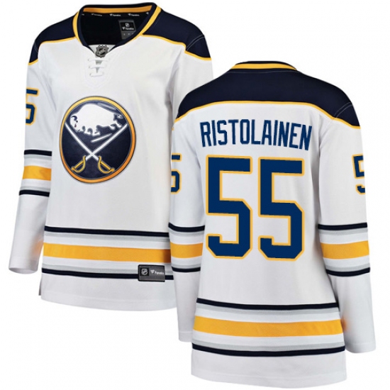 Women's Buffalo Sabres #55 Rasmus Ristolainen Fanatics Branded White Away Breakaway NHL Jersey - Ujersey