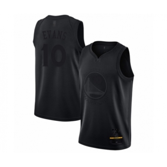 Men's Golden State Warriors #10 Jacob Evans Swingman Black MVP Basketball Jersey - Ujersey