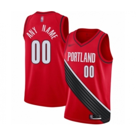 Women's Portland Trail Blazers Customized Swingman Red Finished Basketball Jersey - Statement Edition - Ujersey