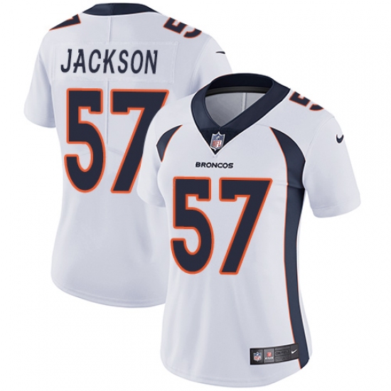 Women's Nike Denver Broncos #57 Tom Jackson White Vapor Untouchable Limited Player NFL Jersey - Ujersey