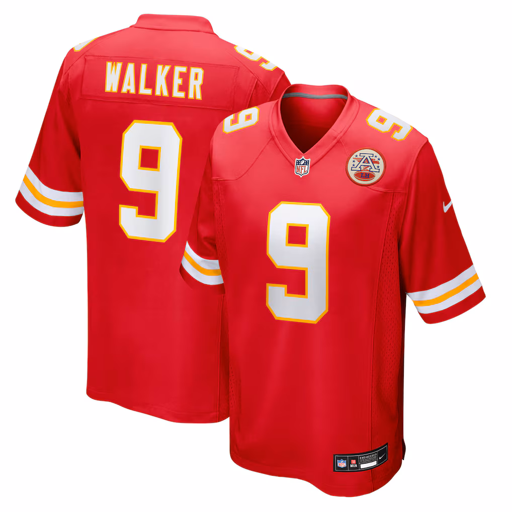 Men's Kansas City Chiefs Kenneth Walker III Nike Red Game Jersey - Ujersey Shop