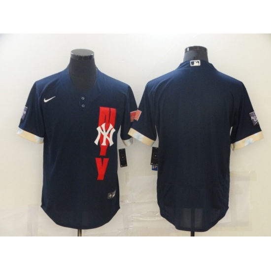 Men's New York Yankees Blank Nike Navy 2021 All-Star Game Replica Jersey - Ujersey