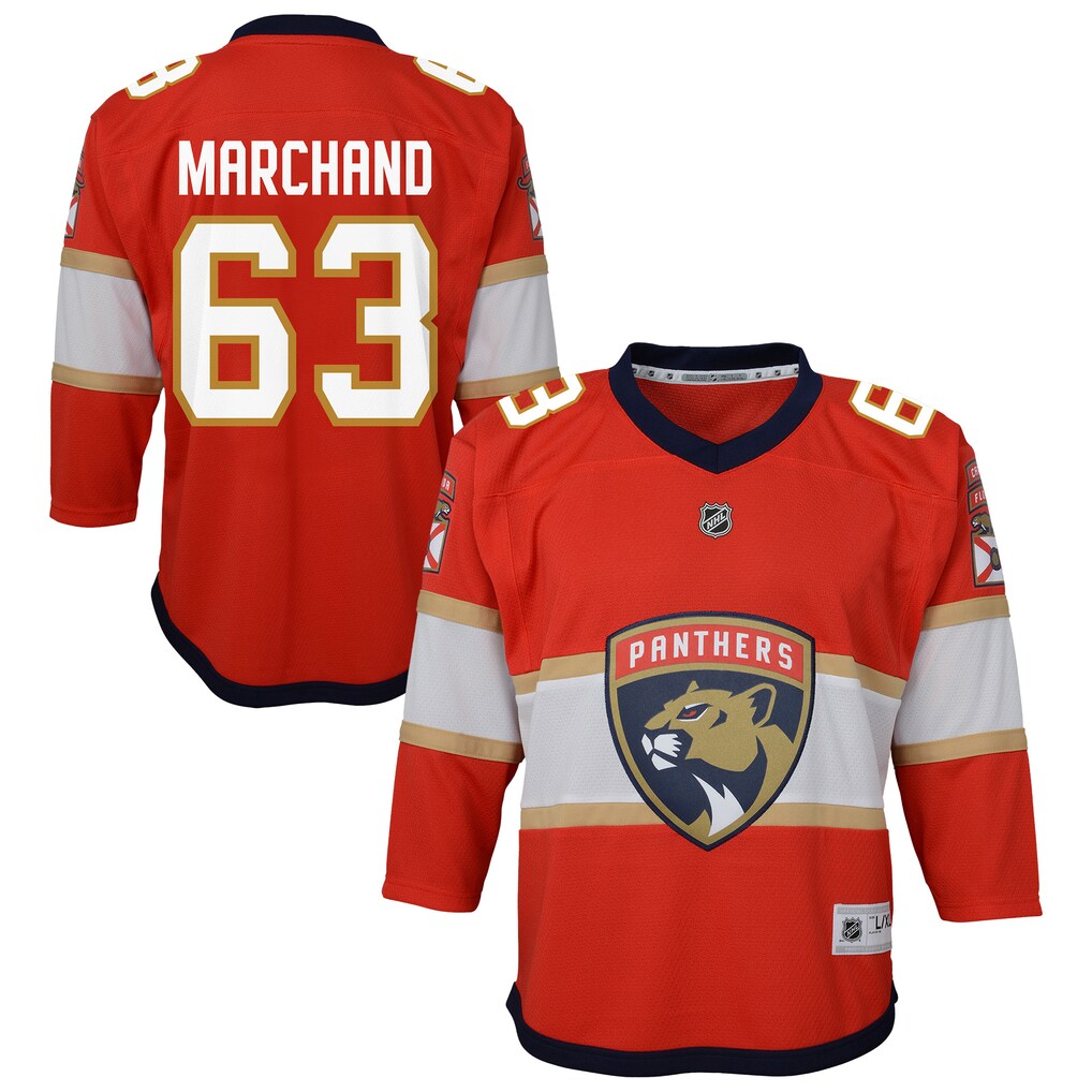 Youth Florida Panthers Brad Marchand Outerstuff Red Home Replica Jersey