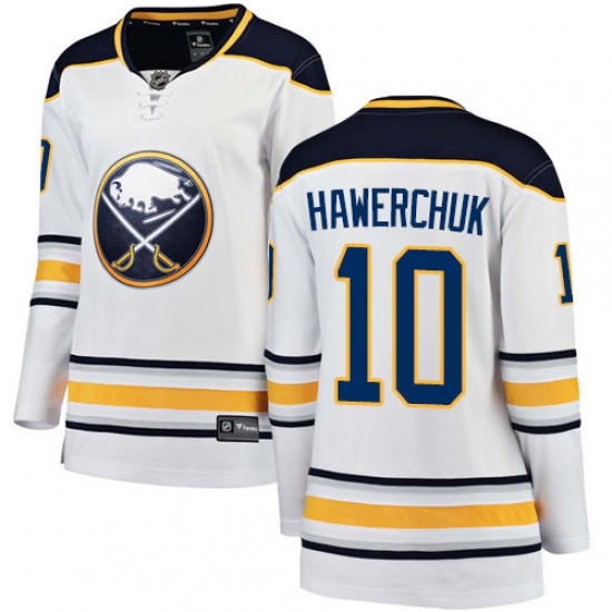 Women's Buffalo Sabres #10 Dale Hawerchuk Fanatics Branded White Away Breakaway NHL Jersey