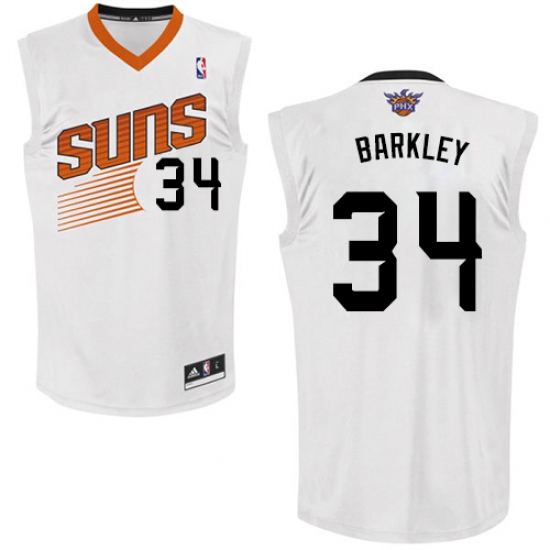 Men's Adidas Phoenix Suns #34 Charles Barkley Authentic White Home NBA Jersey - Ujersey