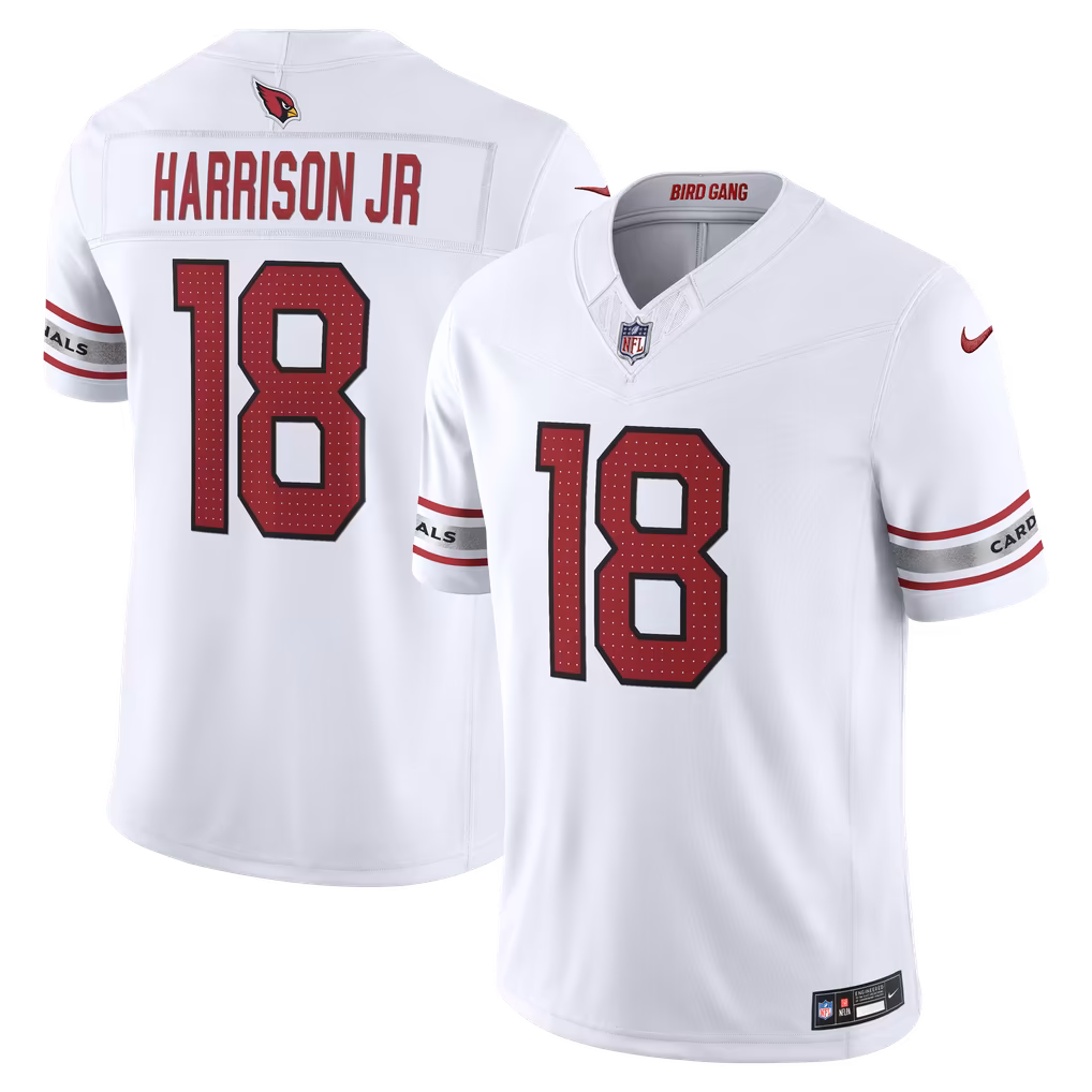 Men's Arizona Cardinals Marvin Harrison Jr. Nike White Vapor F.U.S.E. Stitched Limited Jersey - SUjersey01