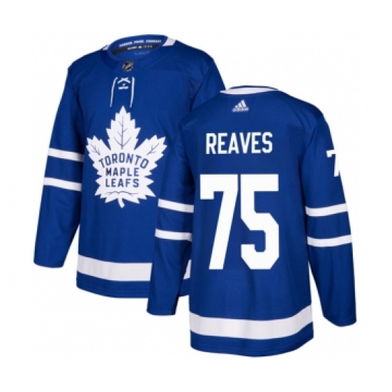 Men's Toronto Maple Leafs #75 Ryan Reaves Blue Stitched Jersey - Ujersey