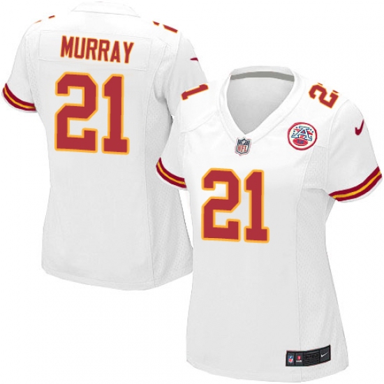 Women's Nike Kansas City Chiefs #21 Eric Murray Game White NFL Jersey - Ujersey