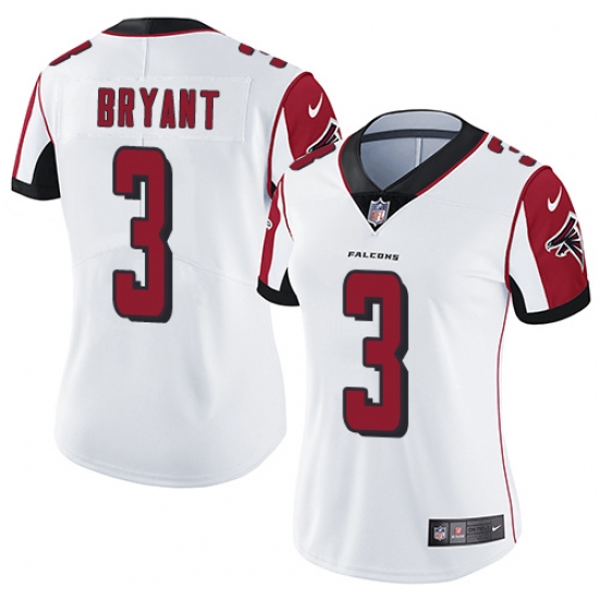 Women's Nike Atlanta Falcons #3 Matt Bryant White Vapor Untouchable Limited Player NFL Jersey - Ujersey