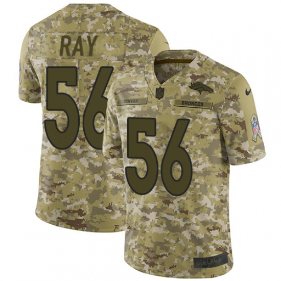 Men's Nike Denver Broncos #56 Shane Ray Limited Camo 2018 Salute to Service NFL Jersey - Ujersey
