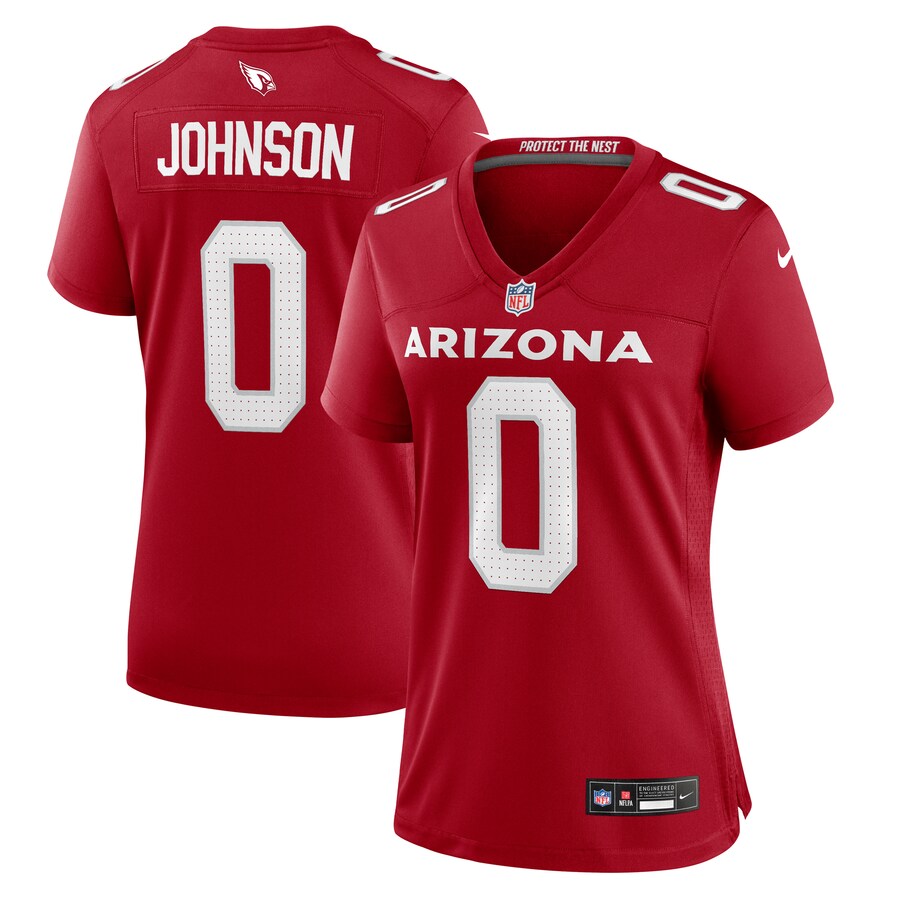 Women's Arizona Cardinals Will Johnson Nike Cardinal Team Game Jersey
