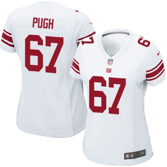 Women's Nike New York Giants #67 Justin Pugh Game White NFL Jersey - Ujersey