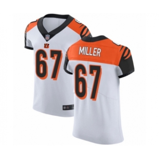 Men's Cincinnati Bengals #67 John Miller White Vapor Untouchable Elite Player Football Jersey - Ujersey