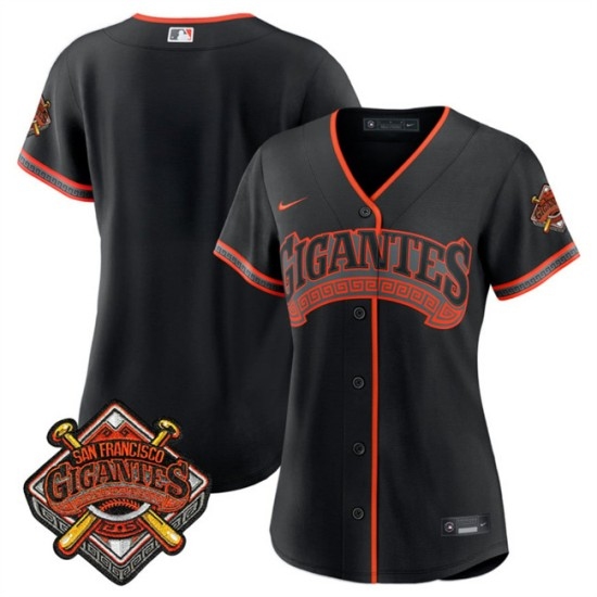 Women's San Francisco Giants Blank Black 2026 Alternate Stadium Stitched Baseball Jersey(Run Small) - Ujersey