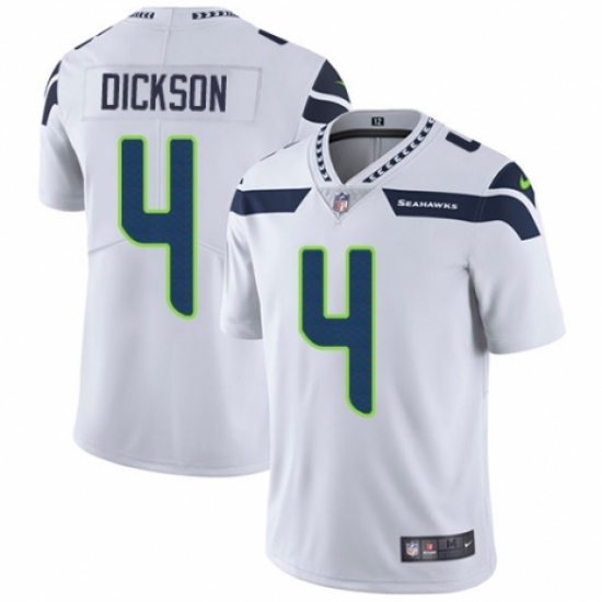 Youth Nike Seattle Seahawks #4 Michael Dickson White Vapor Untouchable Elite Player NFL Jersey - Ujersey