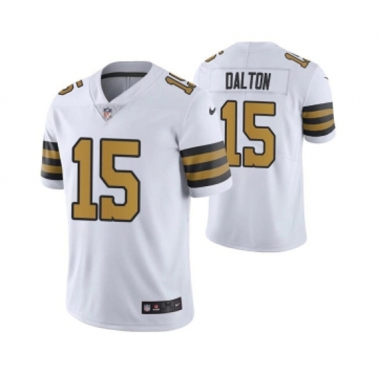 Men's New Orleans Saints #15 Rex Burkhead White Color Rush Stitched Jersey - Ujersey