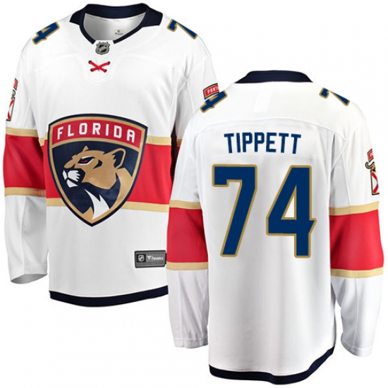 Youth Florida Panthers #74 Owen Tippett Fanatics Branded White Away Breakaway NHL Jersey - Ujersey