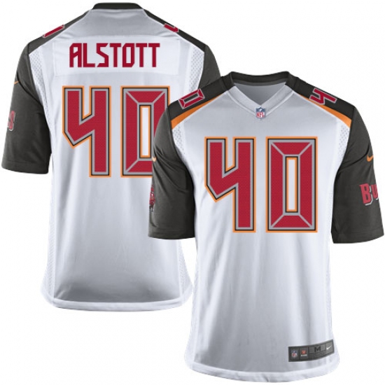 Men's Nike Tampa Bay Buccaneers #40 Mike Alstott Game White NFL Jersey - Ujersey