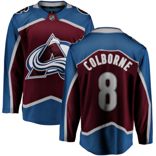 Men's Colorado Avalanche #8 Joe Colborne Fanatics Branded Maroon Home Breakaway NHL Jersey - Ujersey