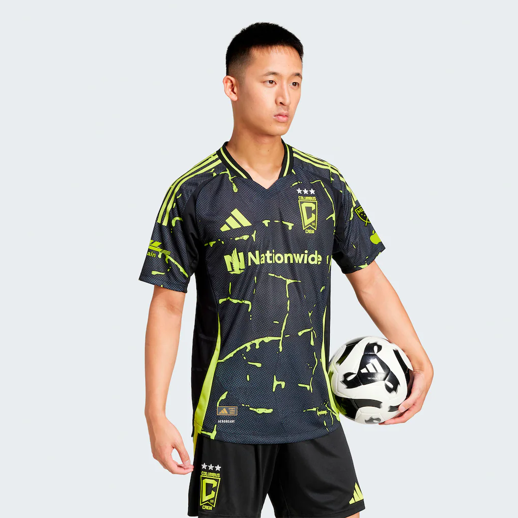Men's Columbus Crew adidas Black 2025 The Goosebumps Kit Authentic Jersey
