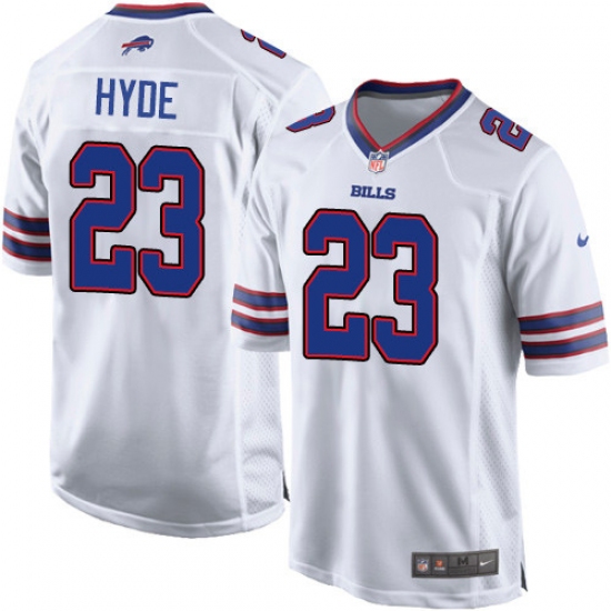 Men's Nike Buffalo Bills #23 Micah Hyde Game White NFL Jersey - Ujersey