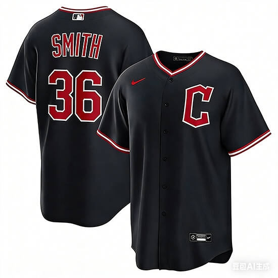 Men's Cleveland Guardians #36 Cade Smith Navy 2025 Alternate Limited Stitched Baseball Jersey - Ujersey