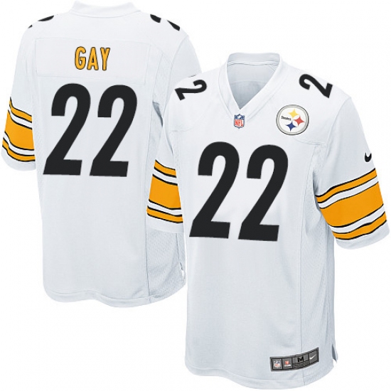 Men's Nike Pittsburgh Steelers #22 William Gay Game White NFL Jersey - Ujersey