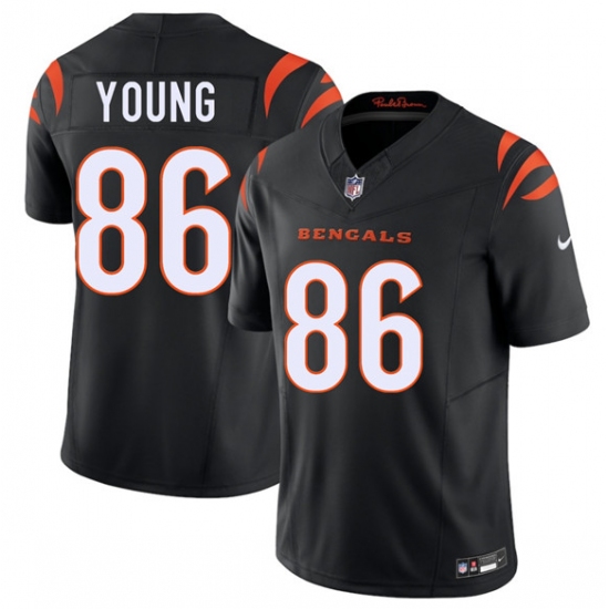Men's Cincinnati Bengals #86 Colbie Young Black 2026 Draft F.U.S.E. Vapor Untouchable Limited Football Stitched Jersey - Ujersey