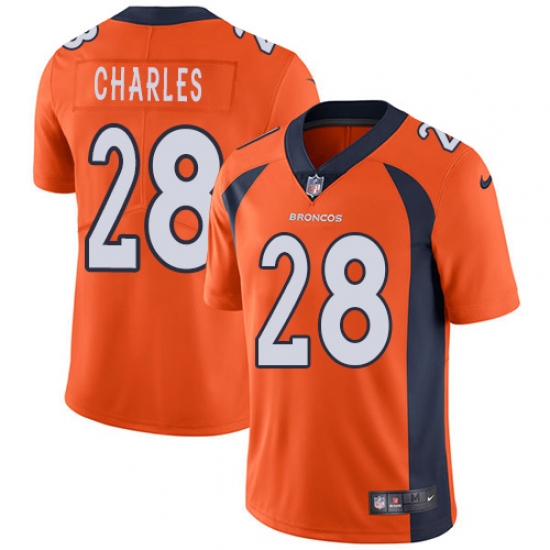 Youth Nike Denver Broncos #28 Jamaal Charles Orange Team Color Vapor Untouchable Limited Player NFL Jersey - Ujersey