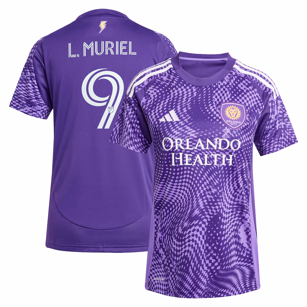 Women's Orlando City SC Luis Muriel adidas Purple 2025 Perfect Storm Replica Player Jersey