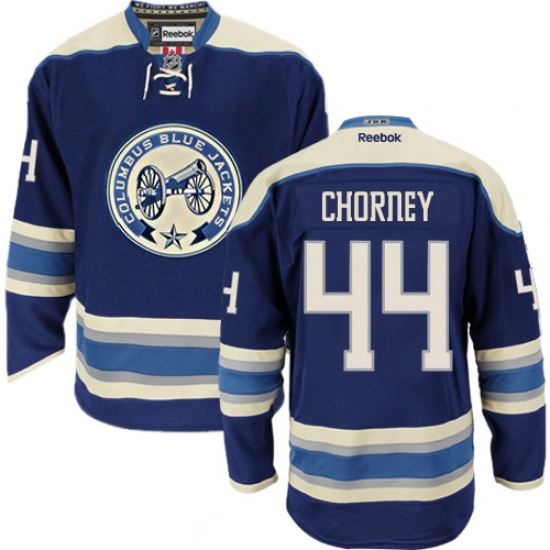 Youth Reebok Columbus Blue Jackets #44 Taylor Chorney Authentic Navy Blue Third NHL Jersey - Ujersey