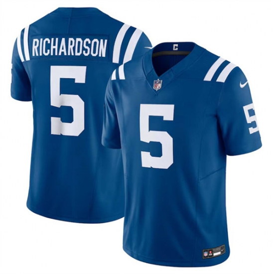 Men's Indianapolis Colts #5 Anthony Richardson Blue 2023 F.U.S.E. Vapor Untouchable Football Stitched Jersey - Ujersey