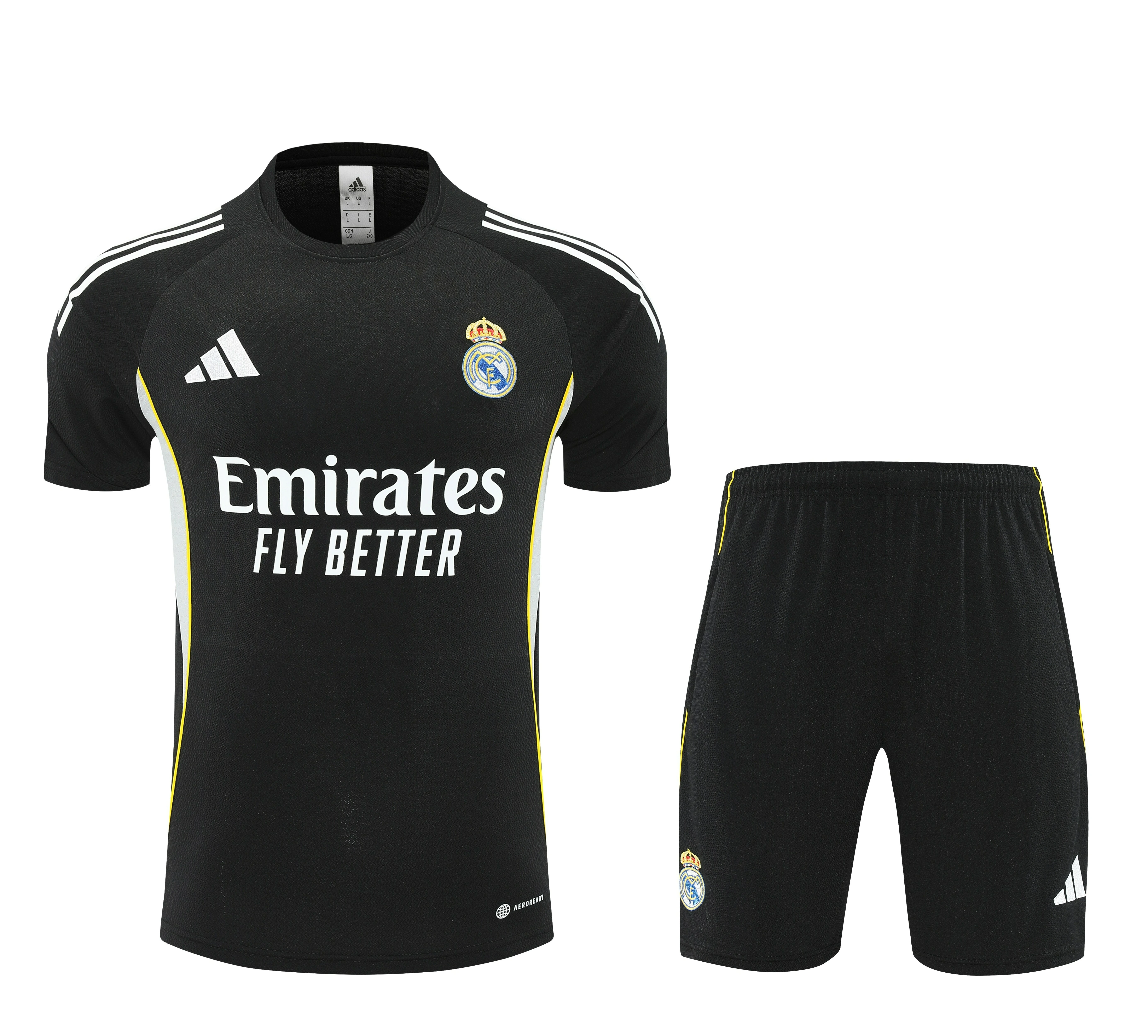 Real Madrid Training Jersey Kit Black 2025/26 - U-jersey