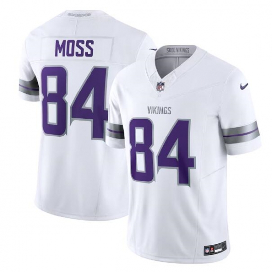 Men's Minnesota Vikings #84 Randy Moss White 2024 F.U.S.E. Winter Warrior Limited Stitched Jersey - Ujersey