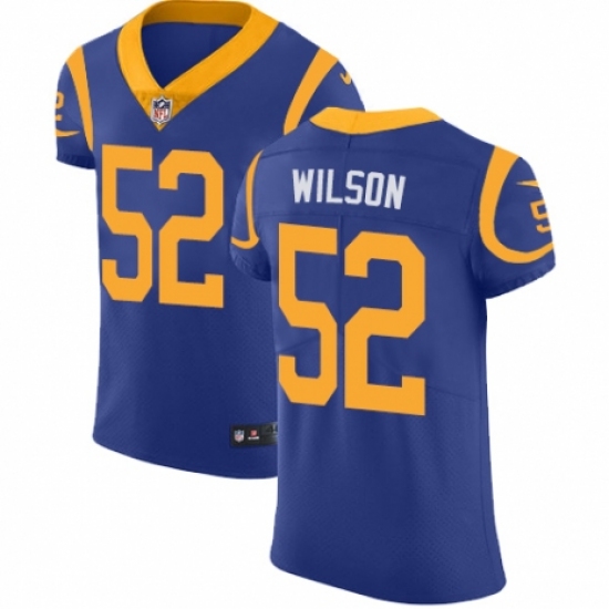 Men's Nike Los Angeles Rams #52 Ramik Wilson Royal Blue Alternate Vapor Untouchable Elite Player NFL Jersey - Ujersey