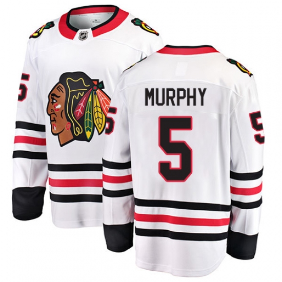 Youth Chicago Blackhawks #5 Connor Murphy Fanatics Branded White Away Breakaway NHL Jersey - Ujersey
