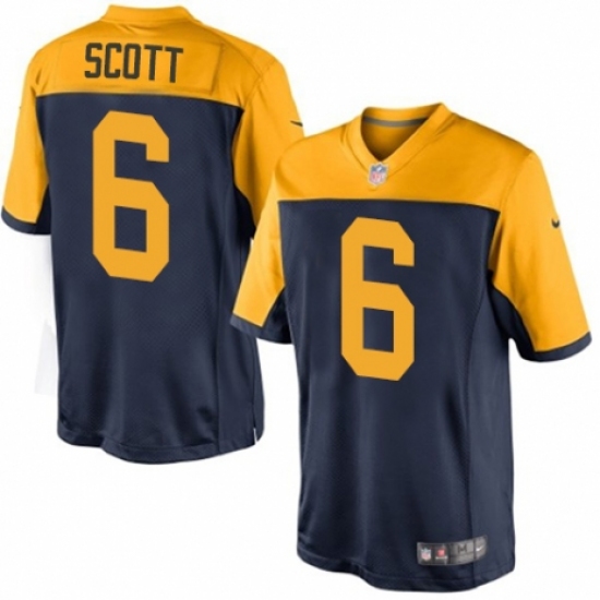 Youth Nike Green Bay Packers #6 JK Scott Navy Blue Alternate Vapor Untouchable Elite Player NFL Jersey - Ujersey