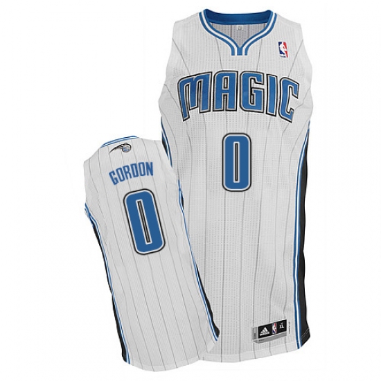 Men's Adidas Orlando Magic #0 Aaron Gordon Authentic White Home NBA Jersey
