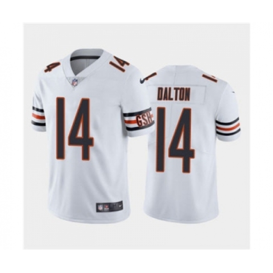 Men's Chicago Bears #14 Andy Dalton White Vapor Untouchable Limited Jersey - Ujersey