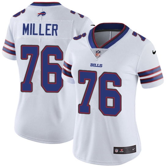 Women's Nike Buffalo Bills #76 John Miller Elite White NFL Jersey - Ujersey