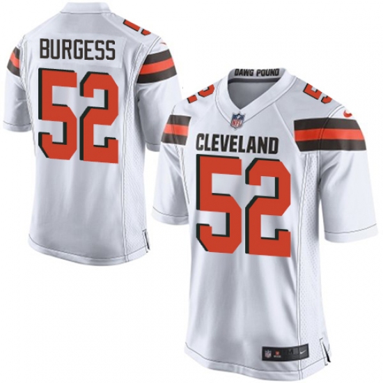 Men's Nike Cleveland Browns #52 James Burgess Game White NFL Jersey - Ujersey