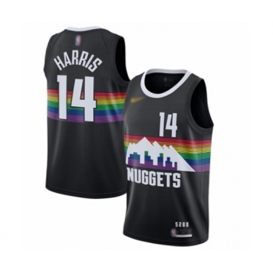 Men's Denver Nuggets #14 Gary Harris Swingman Black Basketball Jersey - 2019 20 City Edition - Ujersey