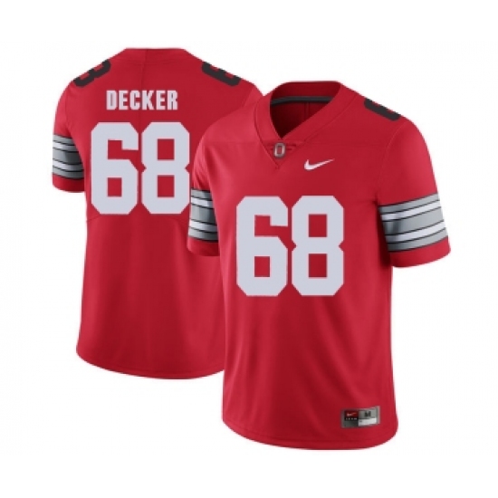 Ohio State Buckeyes 68 Taylor Decker Red 2018 Spring Game College Football Limited Jersey - Ujersey