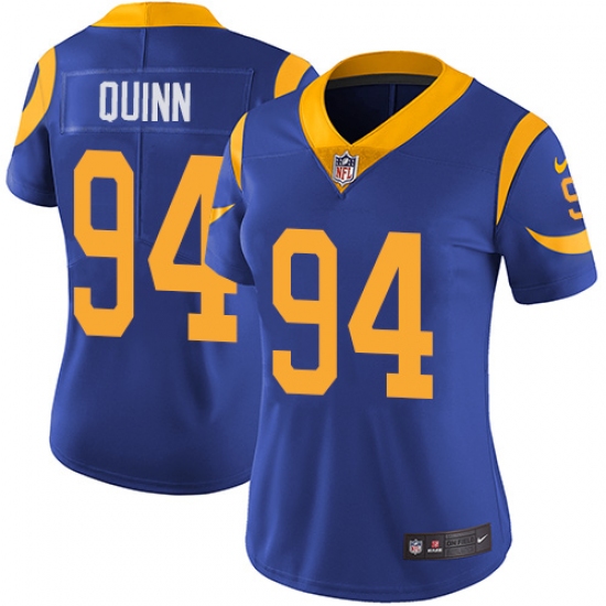 Women's Nike Los Angeles Rams #94 Robert Quinn Royal Blue Alternate Vapor Untouchable Limited Player NFL Jersey - Ujersey