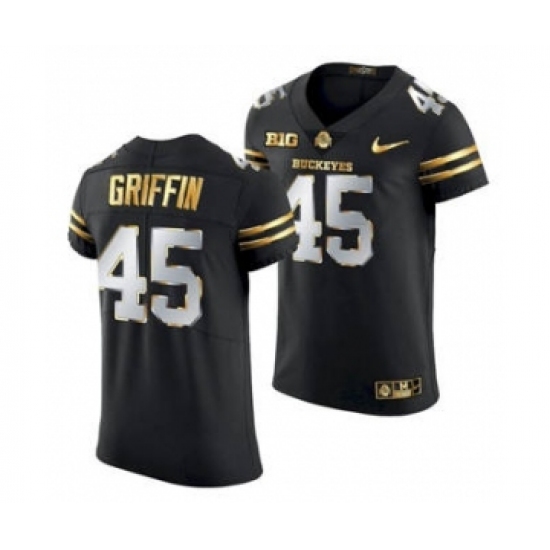 Men's Ohio State Buckeyes Archie Griffin Black Golden Edition Jersey 2020-21 - Ujersey