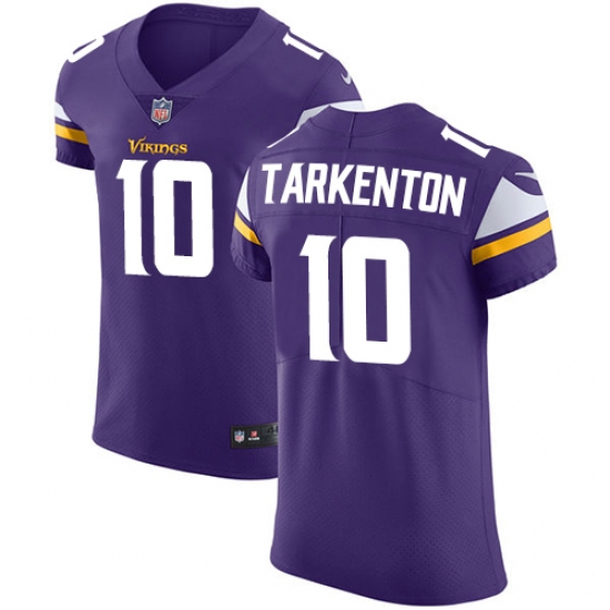 Men's Nike Minnesota Vikings #10 Fran Tarkenton Purple Team Color Vapor Untouchable Elite Player NFL Jersey - Ujersey